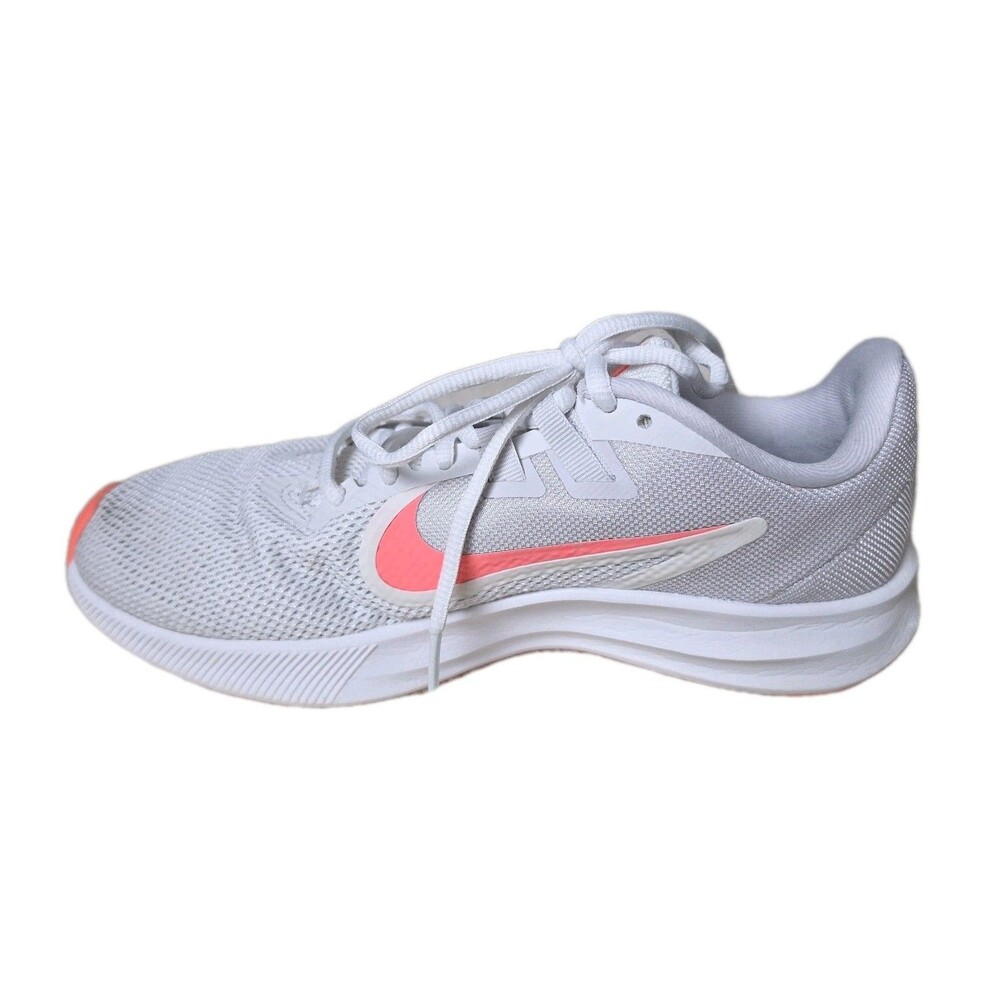 Nike Downshifter 9 Running Shoes Sneakers White Pink, Womens Size 7 - Picture 7 of 10